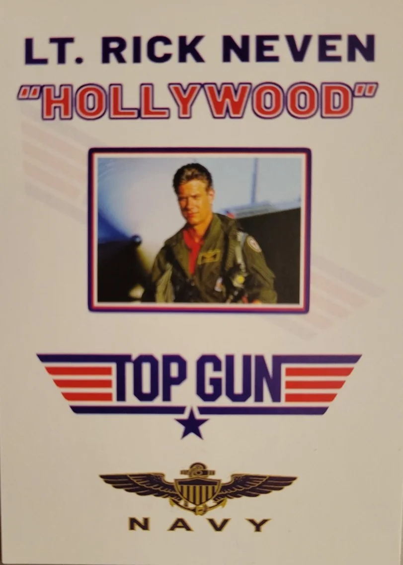 Whip Hubely — Whip Hubley signed Top Gun trading card Lt Rick Hollywood Nevens, image 2