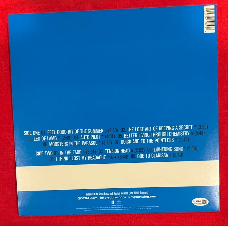 Josh Homme Queens The Stone Age Rated R Vinyl Album Signed Autographed JSA, изображение 3