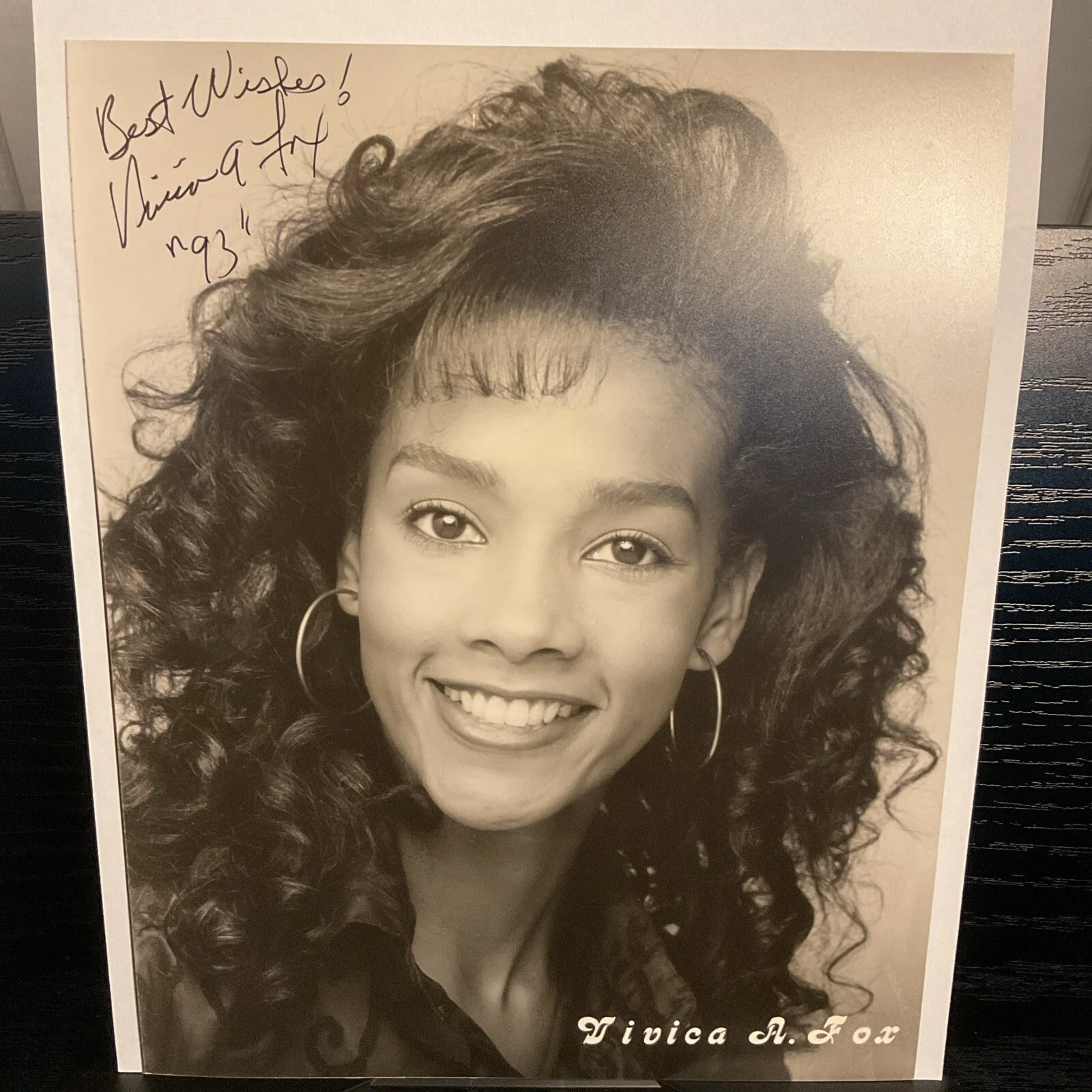 Vivica A. Fox — Vivica A. Fox 90s VTG Auto Signed 8x10 Photo 1993 Best Wishes OOAK