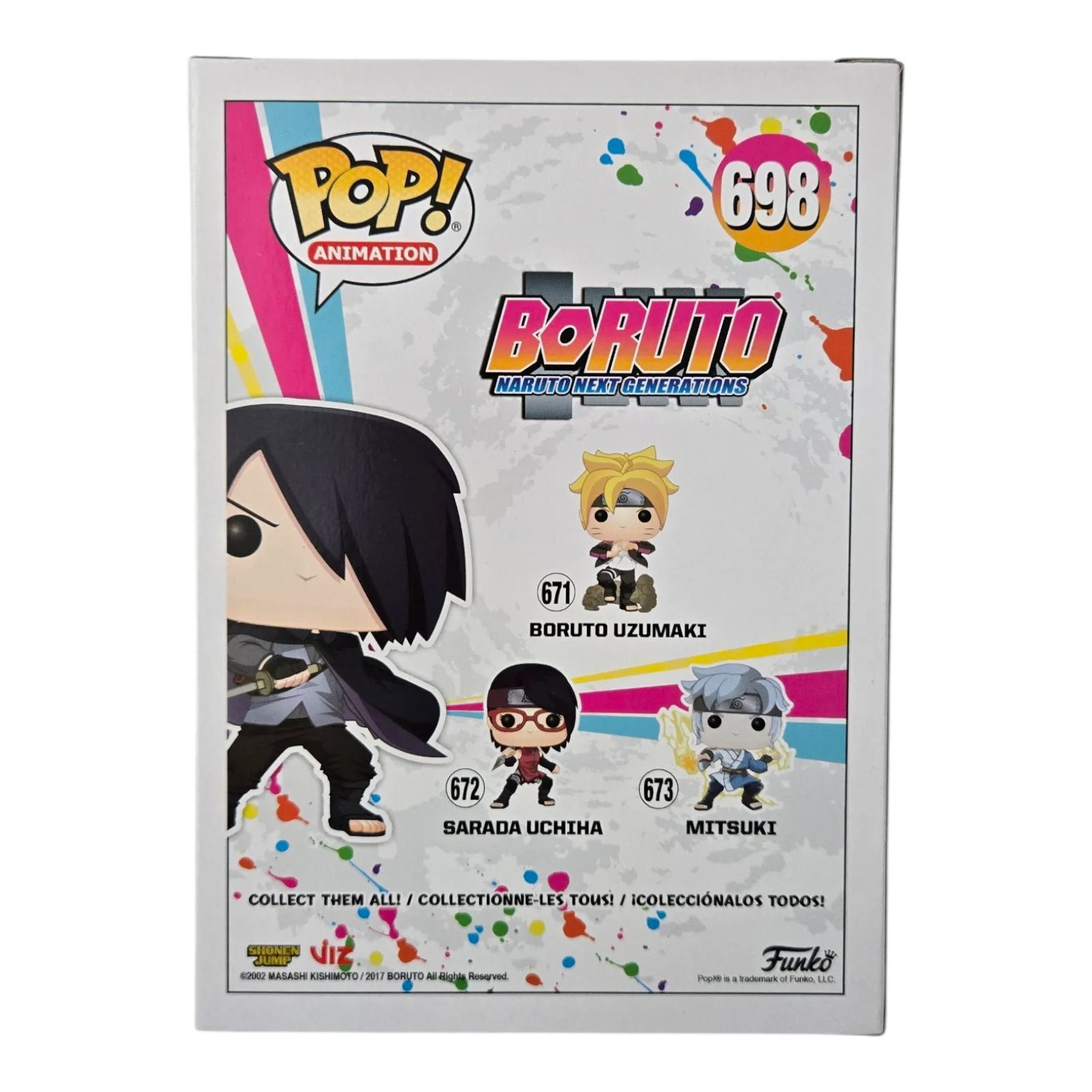 Yuri Lowenthal — Sasuke Signed Funko Pop Naruto Yuri Lowenthal Uchiha Autograph JSA COA 698, image 3