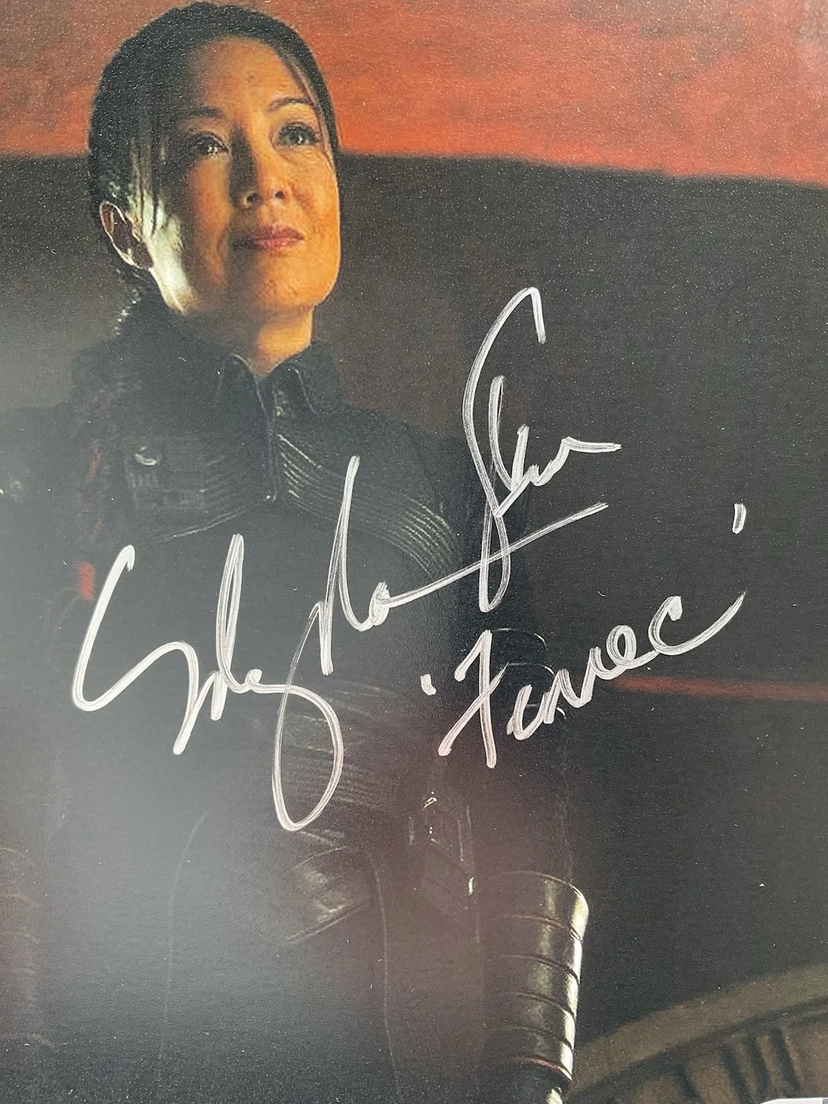 Ming-Na Wen — Ming-Na Wen signed 8x10 Mandalorian signed 8x10 Star Wars signed photo SWAU auto, изображение 2