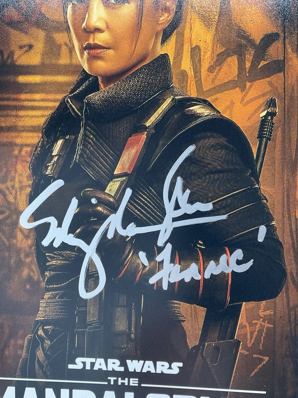 Ming-Na Wen — Ming-Na Wen signed 8x10 Mandalorian signed 8x10 Star Wars signed 8x10 SWAU photo, изображение 2