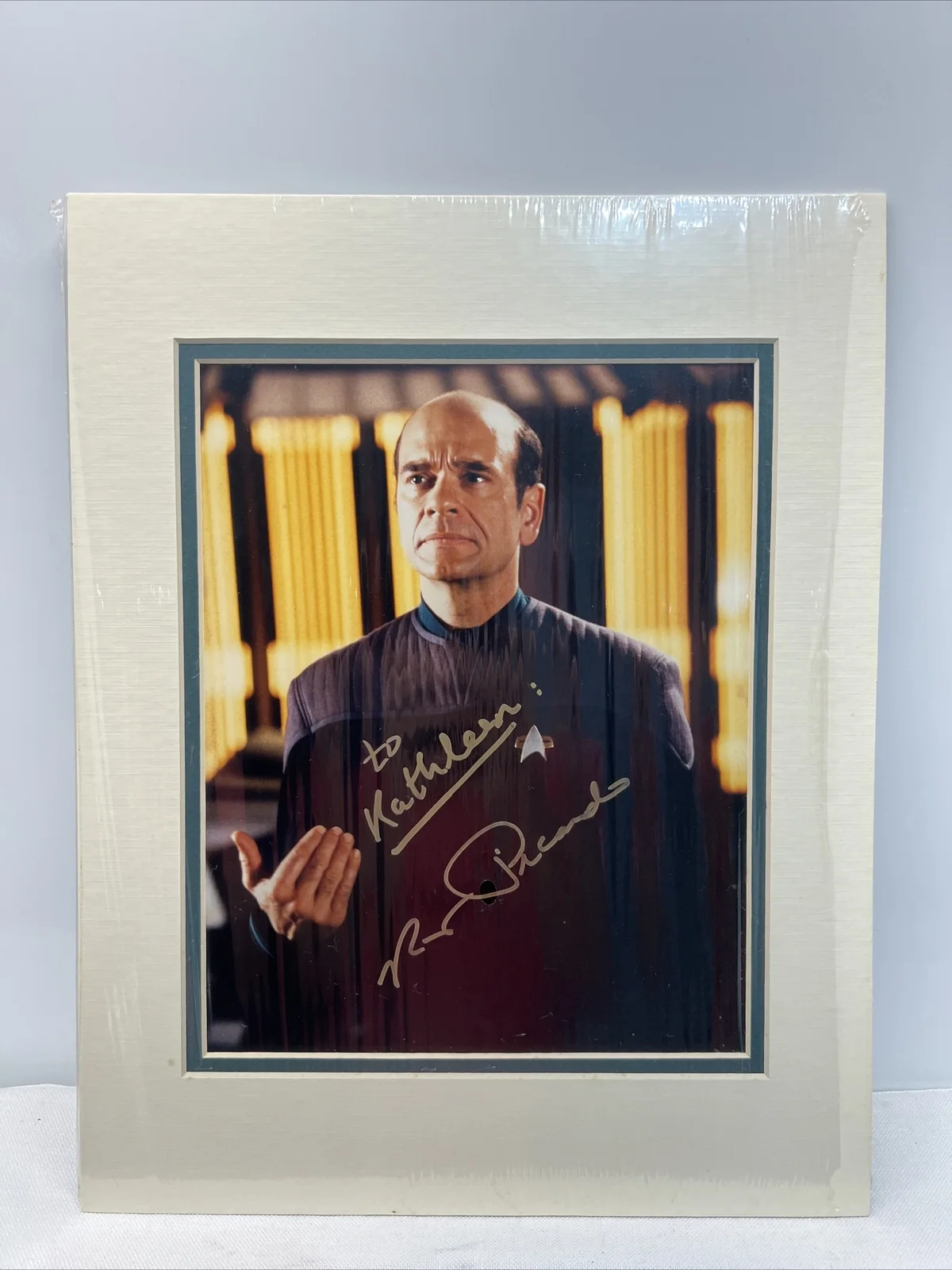 Robert Picardo — Robert Picardo Autograph Hand Signed "Dr." STAR TREK Voyager 10x8 Rare Matted