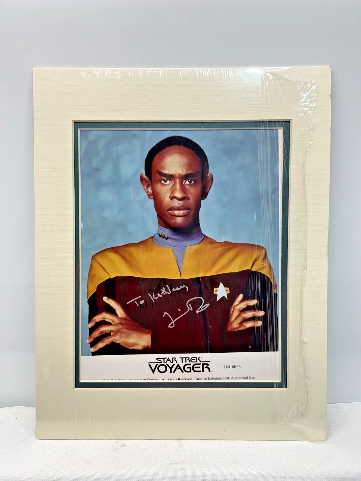 Tim Russ — Tim Russ "Tuvok" signed 8"X10" Photo STAR TREK VOYAGER Autograph Matted