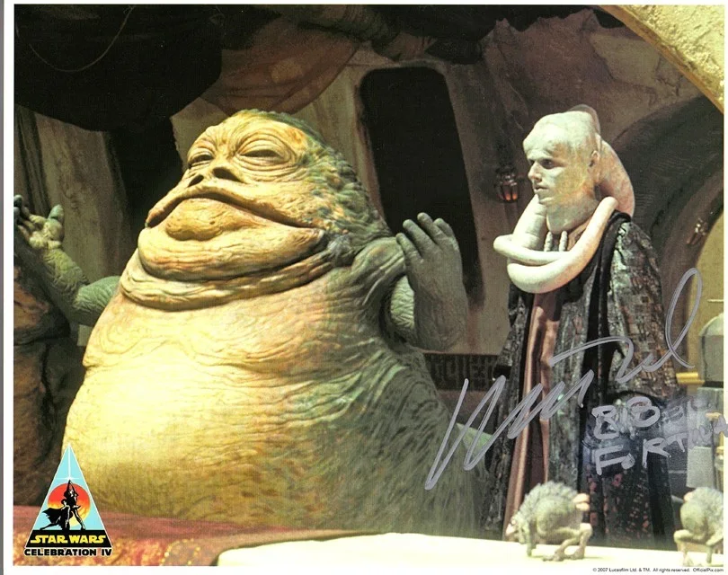 Matthew Wood — STAR WARS Bib Fortuna MATTHEW WOOD signed photo!