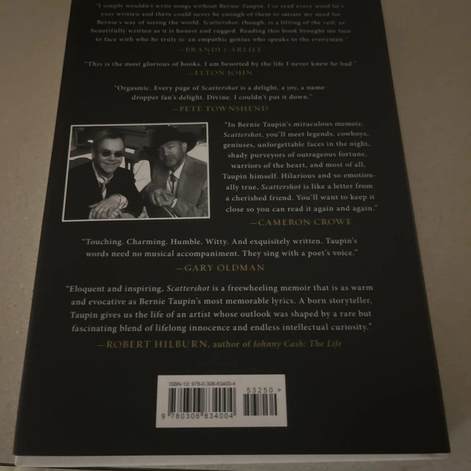 Bernie Taupin *SIGNED* Scattershot Book - Elton John - Rock & Roll HOF, image 3