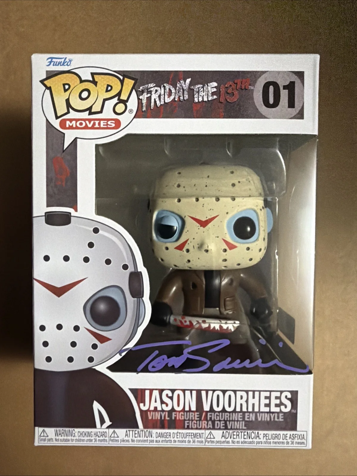 Tom Savini — Tom Savini Signed/Autographed Jason Funko Pop! Friday The 13th. Zobie COA