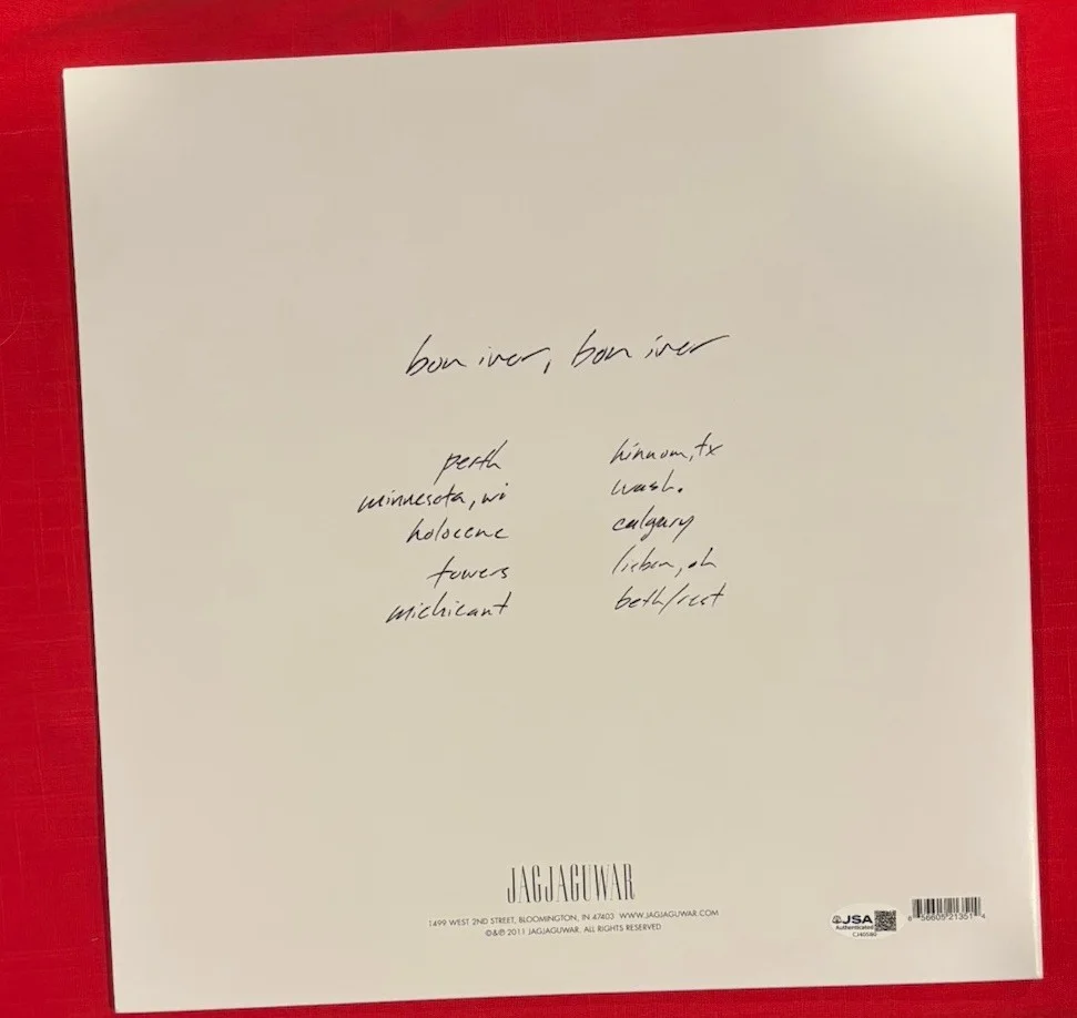 Justin Vernon Signed Autographed BON IVER, BON IVER Vinyl Album JSA, изображение 2