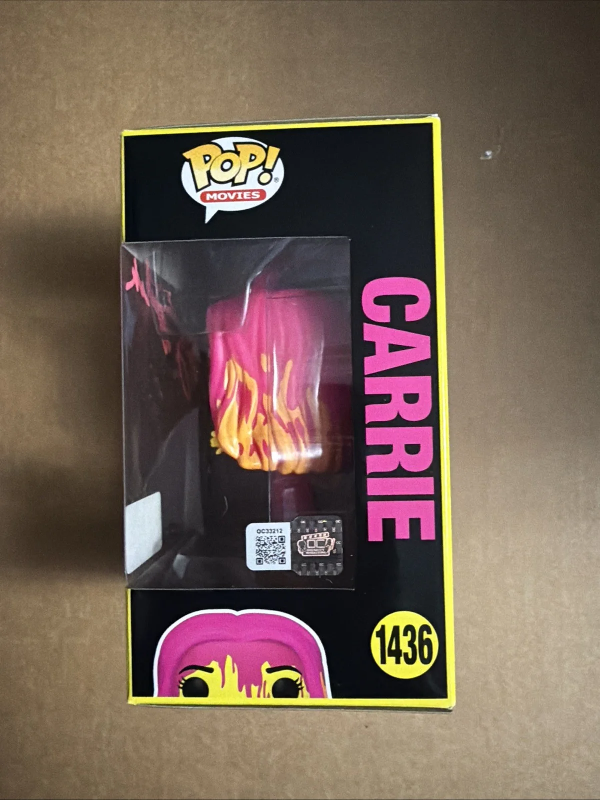 Sissy Spacek Signed/Autographed BL Carrie Funko Pop! OCCM COA., image 2
