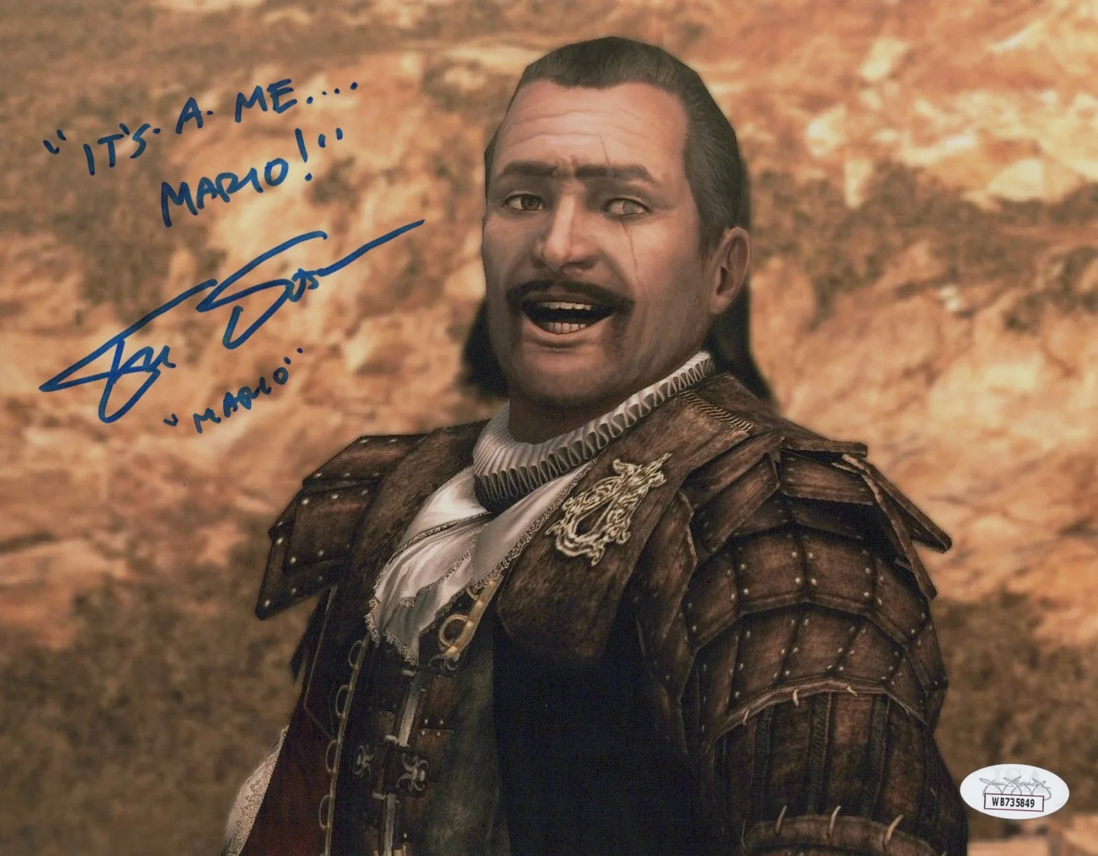 Fred Tatasciore — Fred Tatasciore Signed 8x10 Assassin's Creed 2 "Mario" Autograph Photo JSA COA