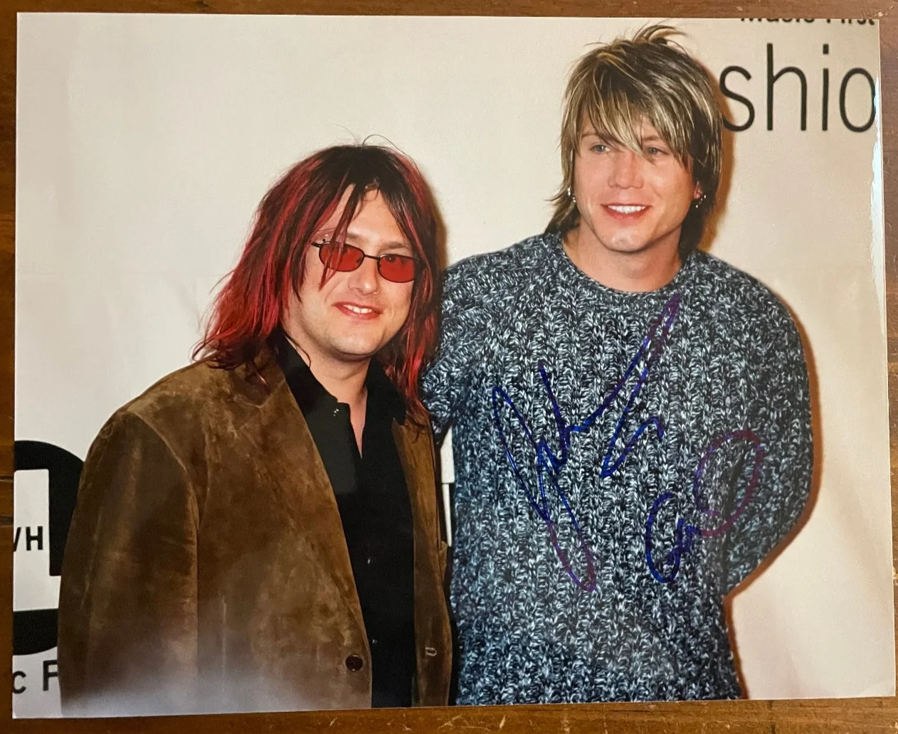 Johnny Rzeznik — Goo Goo Dolls Johnny Rzeznik Signed Autograph Signature 10x8 Color Glossy Photo