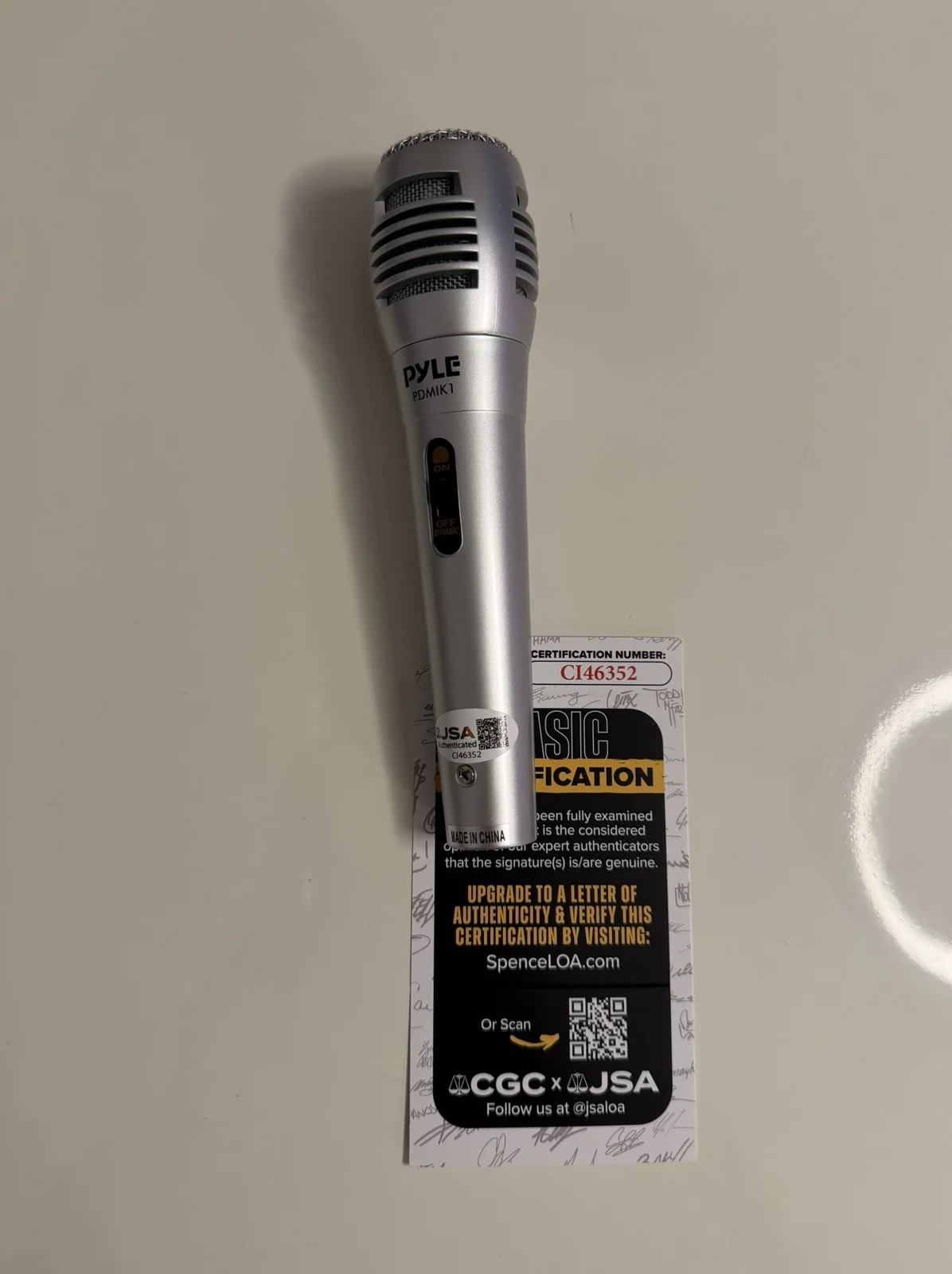 Wyclef Jean Autographed Microphone Fugees JSA COA, image 2