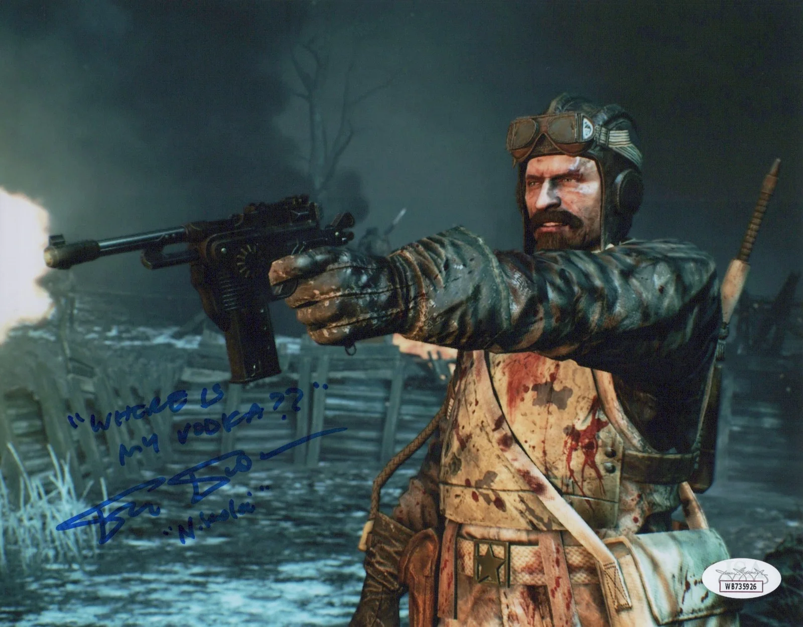 Fred Tatasciore — Fred Tatasciore Signed 8x10 Call of Duty Zombies Nikolai Autograph Photo JSA COA
