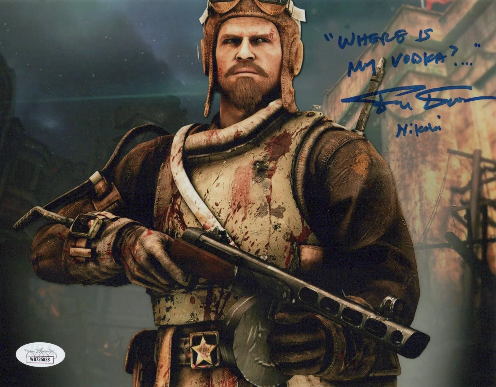 Fred Tatasciore — Fred Tatasciore Signed 8x10 Call of Duty Zombies Nikolai Autograph Photo JSA COA