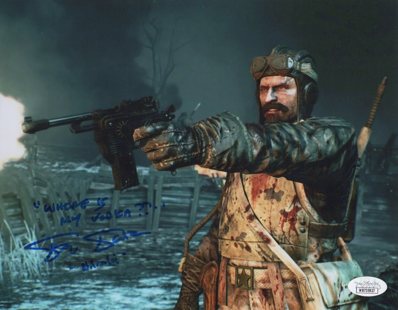 Fred Tatasciore — Fred Tatasciore Signed 8x10 Call of Duty Zombies Nikolai Autograph Photo JSA COA