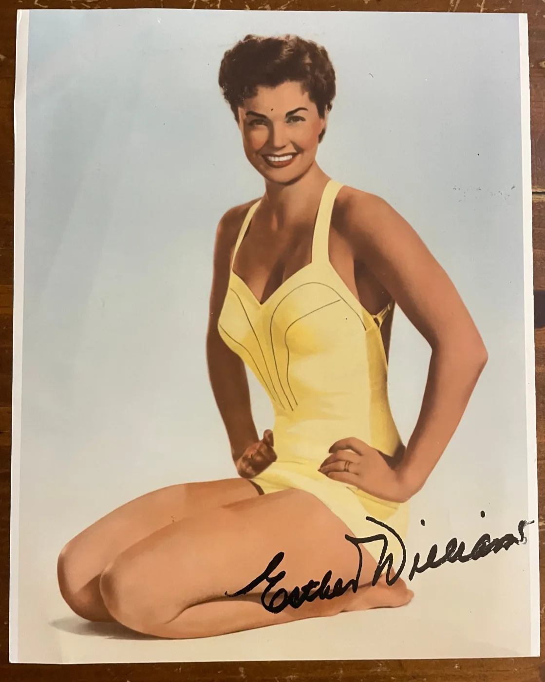 Esther Williams — Esther WIlliams Signed Autograph Signature 8x10 Color Glossy Photograph