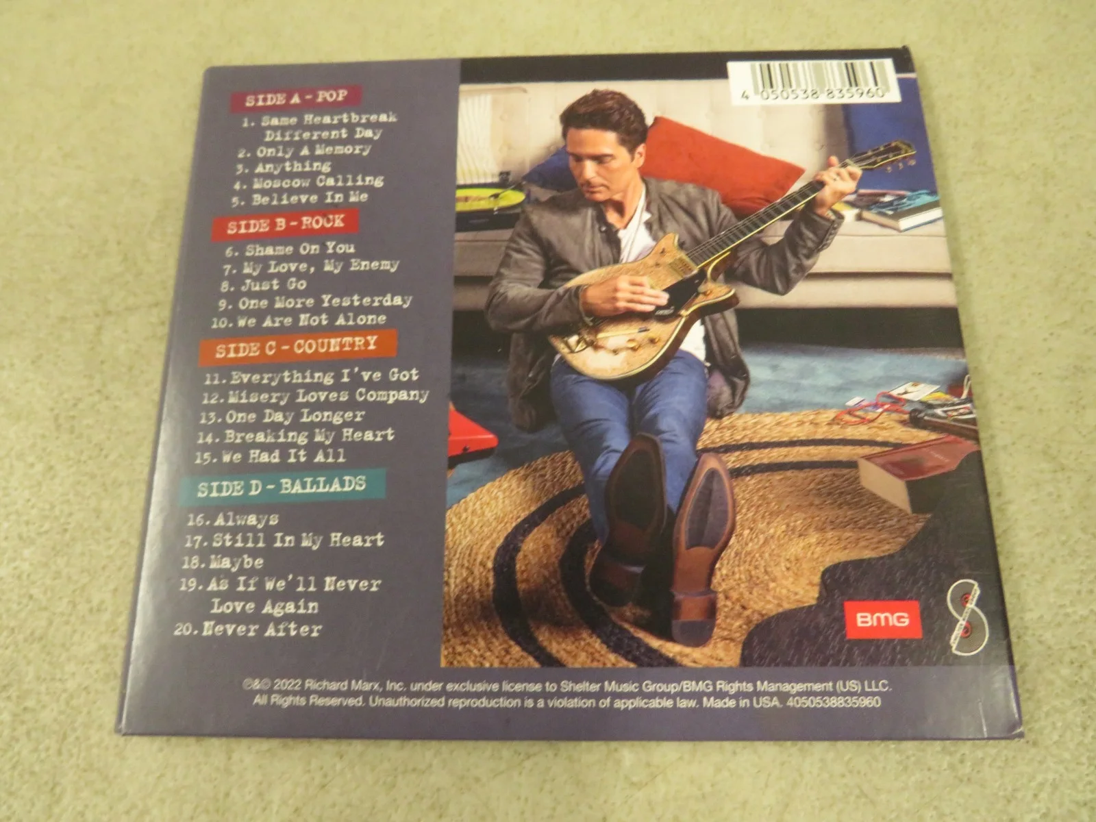 Signed Richard Marx Songwriter 2022 CD BMG 538835962, image 3