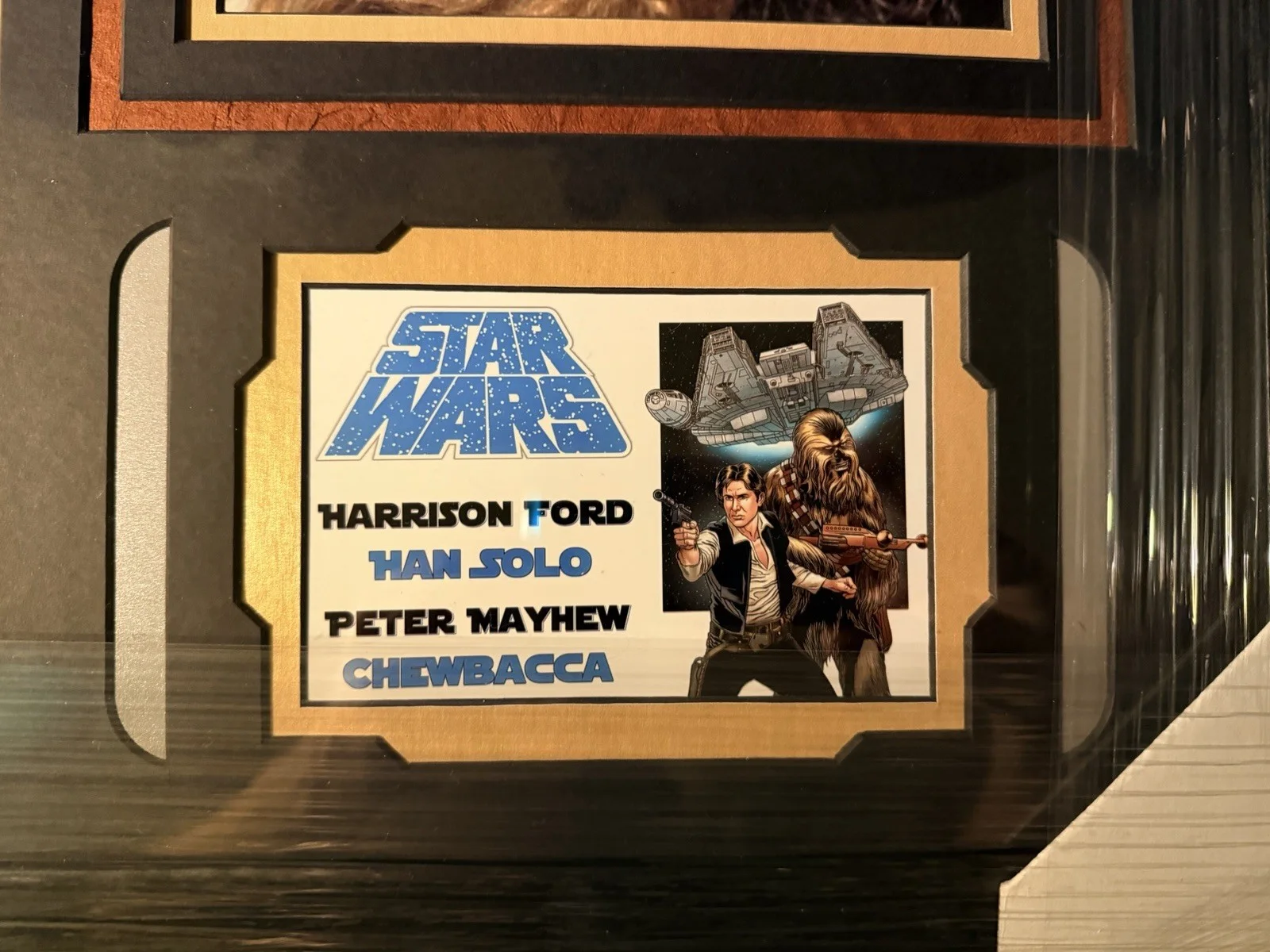 Harrison Ford Peter Mayhew — Harrison Ford & Peter Mayhew Signed Framed Star Wars 8x10 Photos JSA - Han Solo, изображение 4