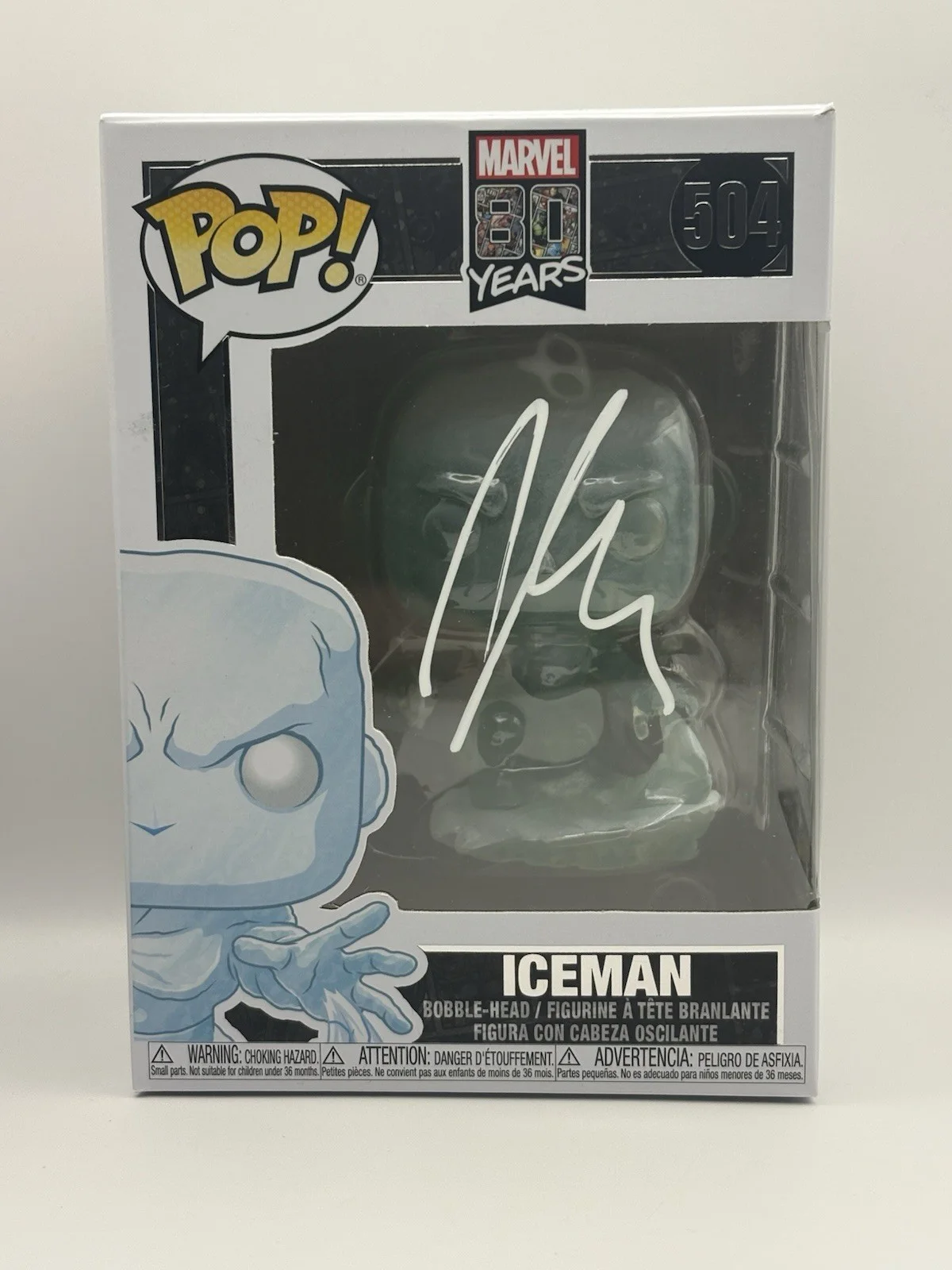 Shawn Ashmore — Shawn Ashmore Signed Autographed Iceman X-Men Funko POP! Figure Marvel JSA COA, image 2