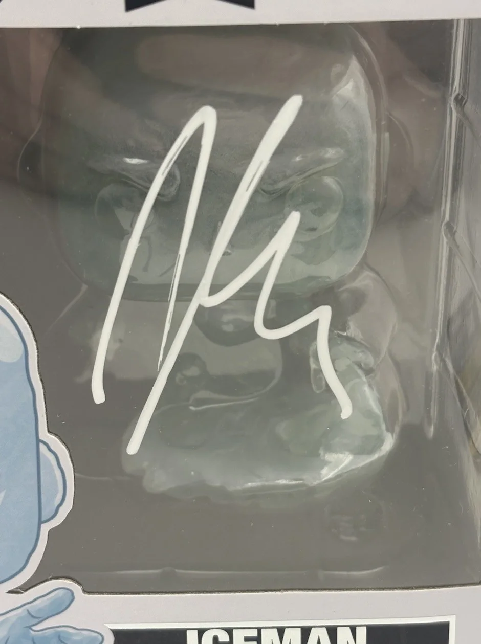 Shawn Ashmore — Shawn Ashmore Signed Autographed Iceman X-Men Funko POP! Figure Marvel JSA COA, image 3