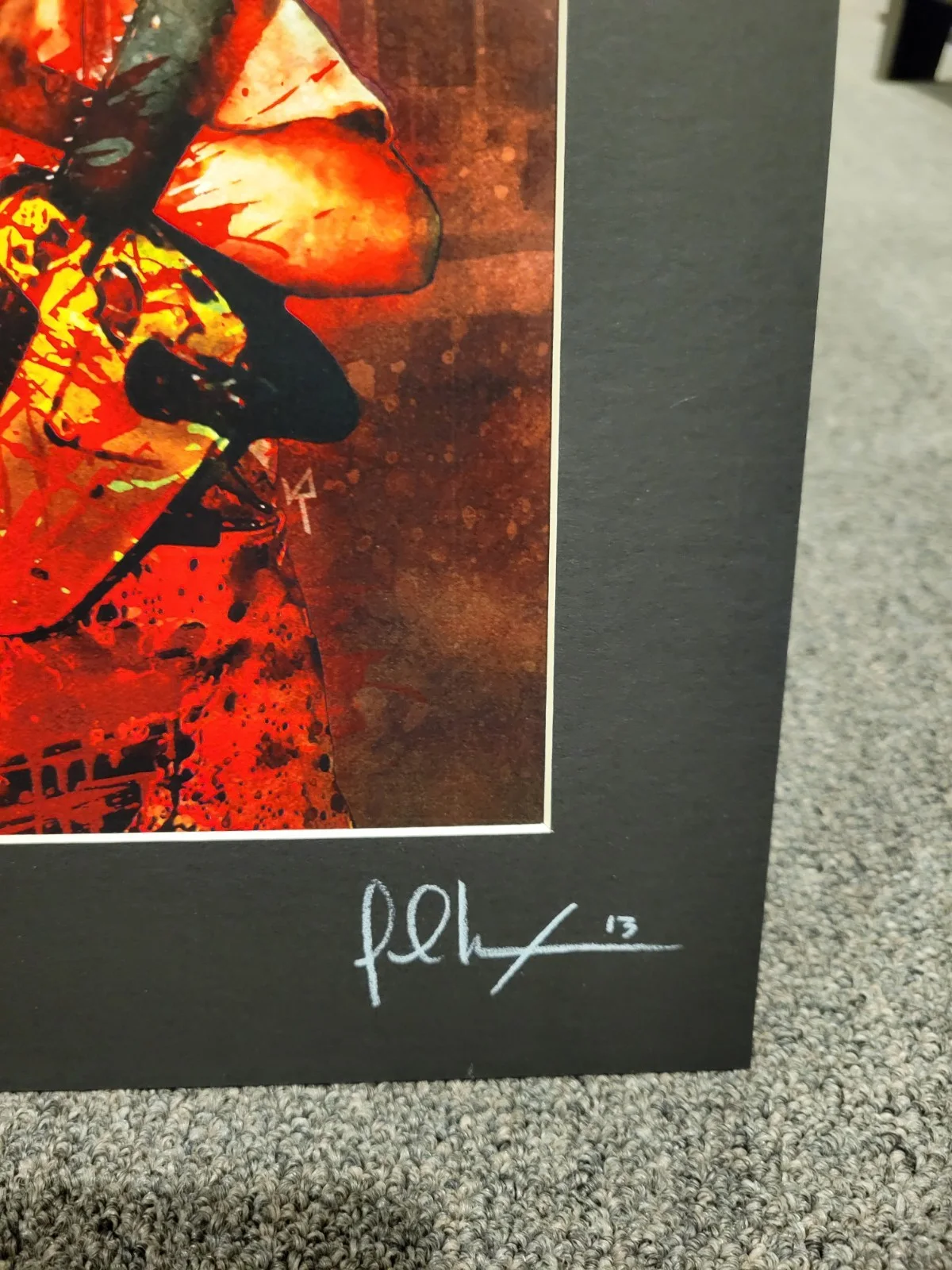 Texas Chainsaw Massacre 11x14 Signed Print Gunnar Hansen RARE Horror Leatherface, изображение 3
