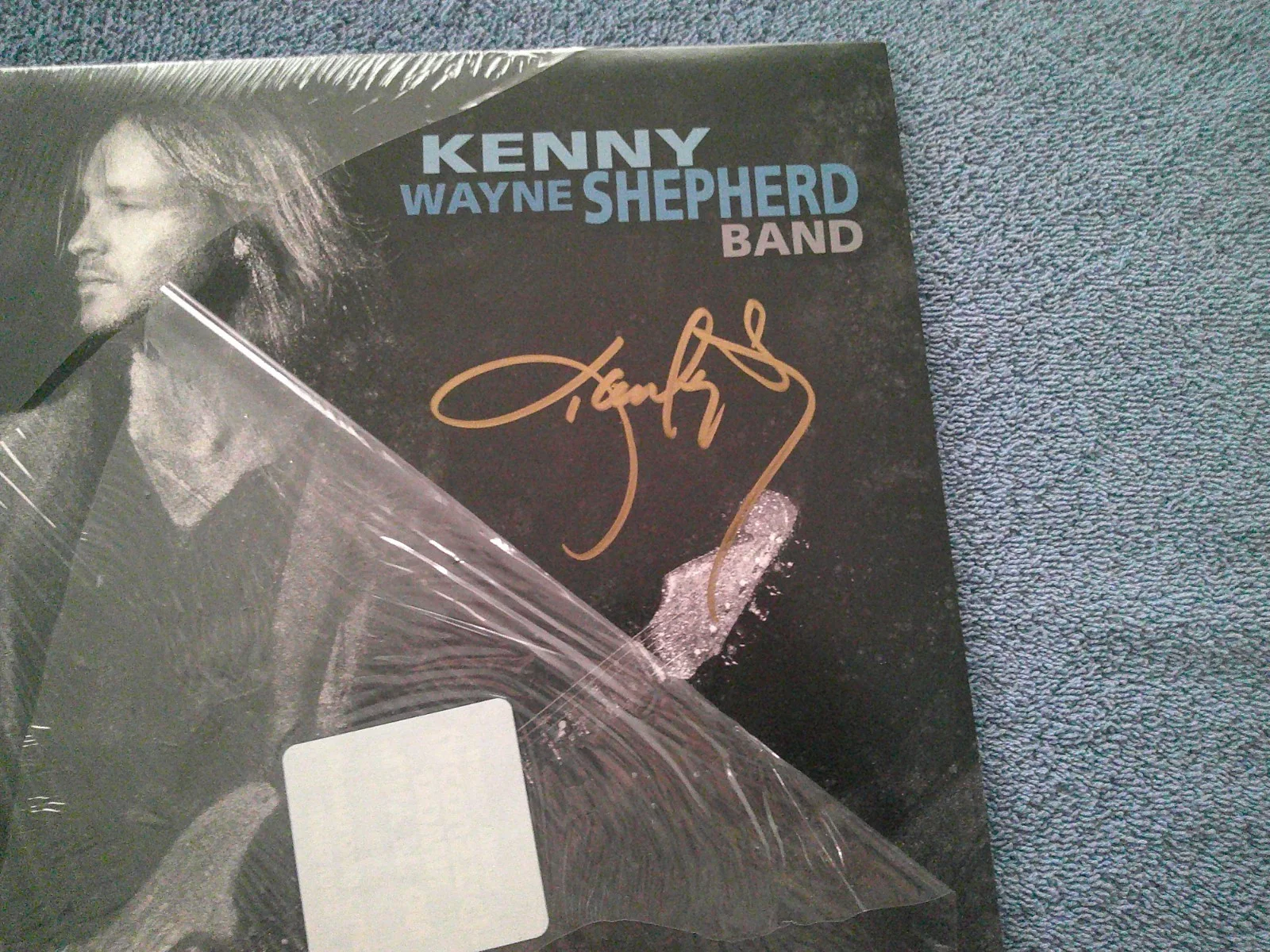 KENNY WAYNE SHEPHERD BAND SIGNED LAY IT DOWN THE LINE VINYL LP JSA COA, image 2