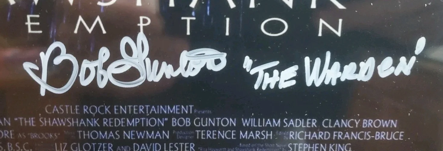 NICE FRAMED & MATTED 11x17 Bob Gunton "The Warden" Signed Autographed JSA Photo, image 2
