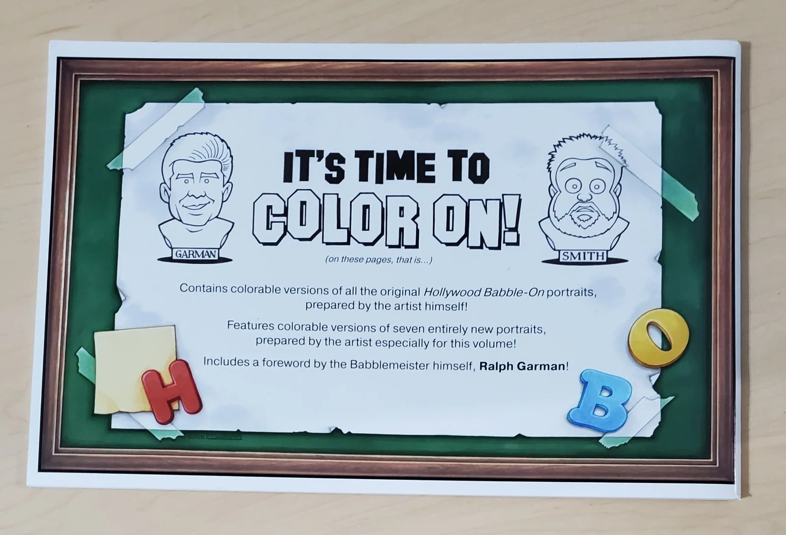 Kevin Smith, Ralph Garman — Autographed Ralph Garman Kevin Smith Hollywood Babble On Adult Coloring Book, изображение 2