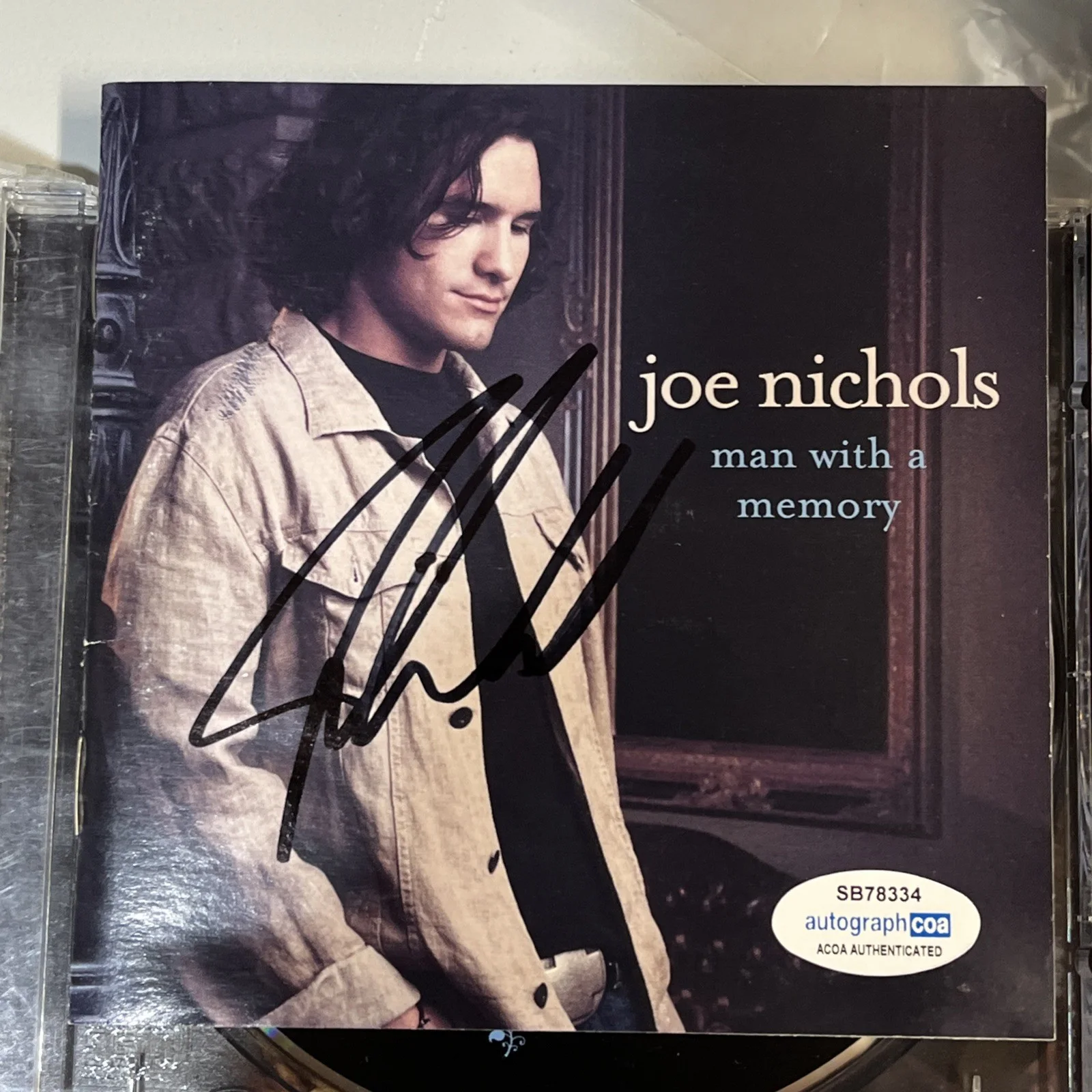 JOE NICHOLS SIGNED AUTOGRAPHED CD ACOA COA MAN WITH A MEMORY COUNTRY STAR RARE, изображение 4