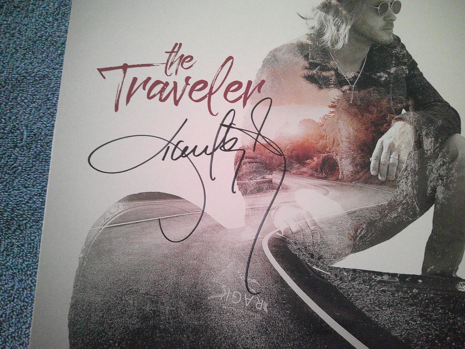 KENNY WAYNE SHEPHERD BAND SIGNED THE TRAVELER VINYL LP JSA, изображение 2
