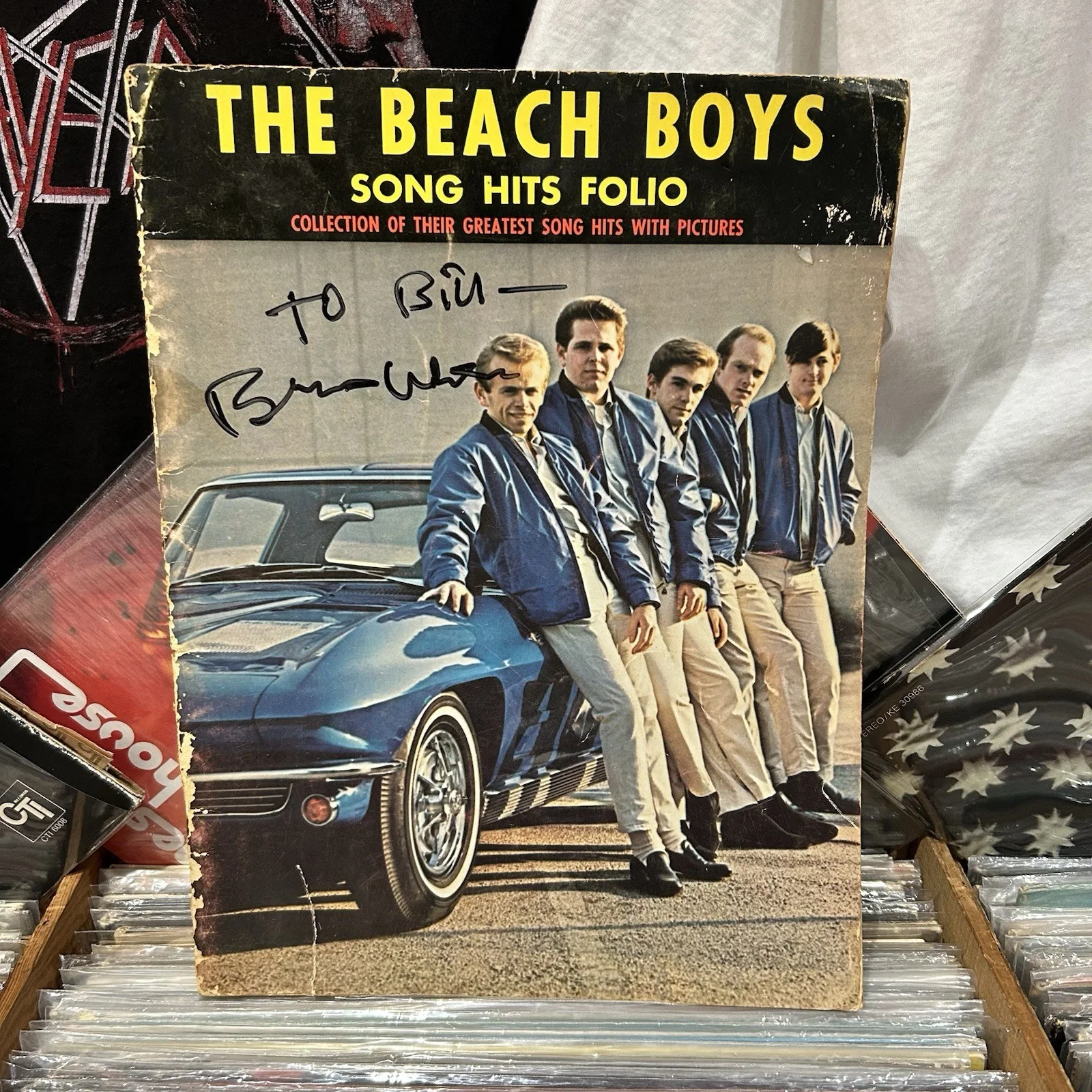 Brian Wilson Autograph Signature Beach Boys Song Book, изображение 3