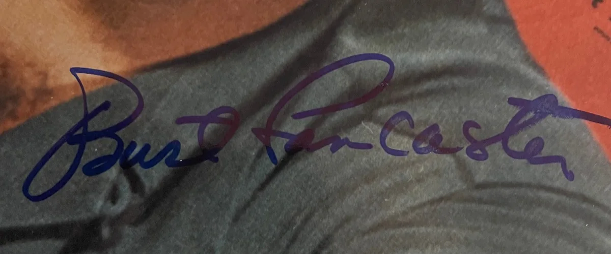 Brad Pitt — Burt Lancaster Signed Autograph Signature 8x10 Color Glossy Photograph, изображение 2