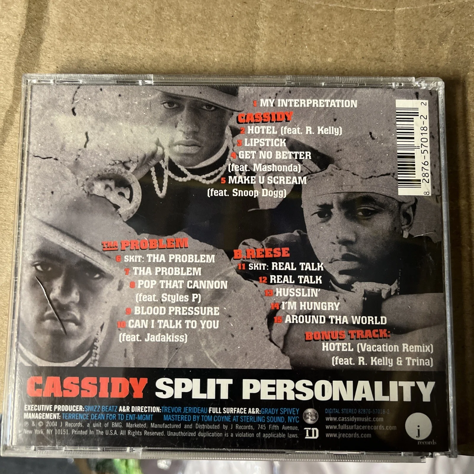 RAPPER CASSIDY BARS SIGNED AUTOGRAPHED CD ACOA CERTIFIED Split Personality, image 5