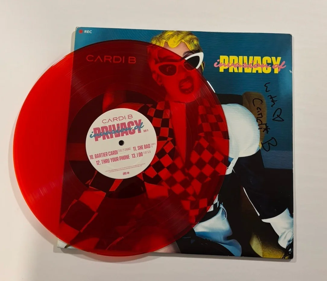 CARDI B SIGNED INVASION OF PRIVACY VINYL JSA COA #CI14506 RED VINYL UO AUTO, изображение 4