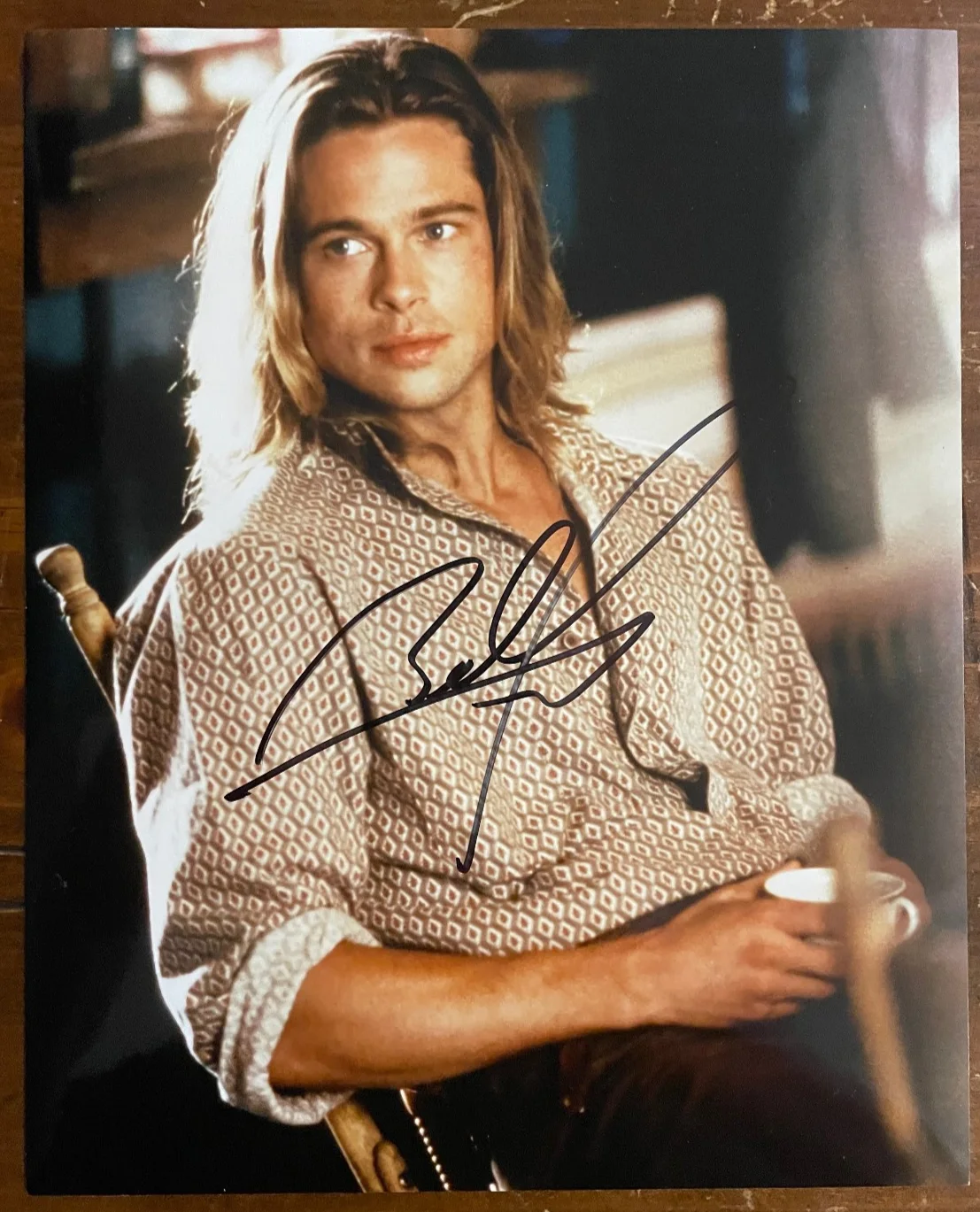 Brad Pitt — Brad Pitt Signed Autograph Signature 8x10 Color Glossy Photograph