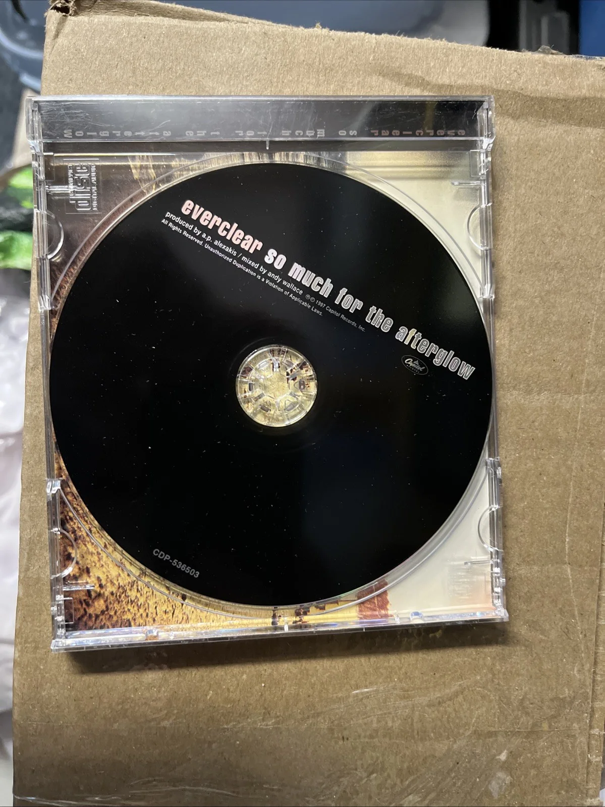 Everclear Art Alexakis SIGNED AUTOGRAPHED CD ACOA CERTIFIED SO MUCH FOR THE GLOW, image 2