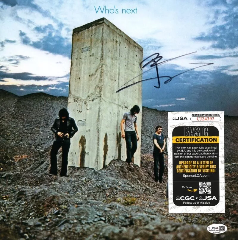 Pete Townshend — Pete Townshend The Who Signed Autograph 12x12 Who's Next Album Flat w/ JSA COA, image 2