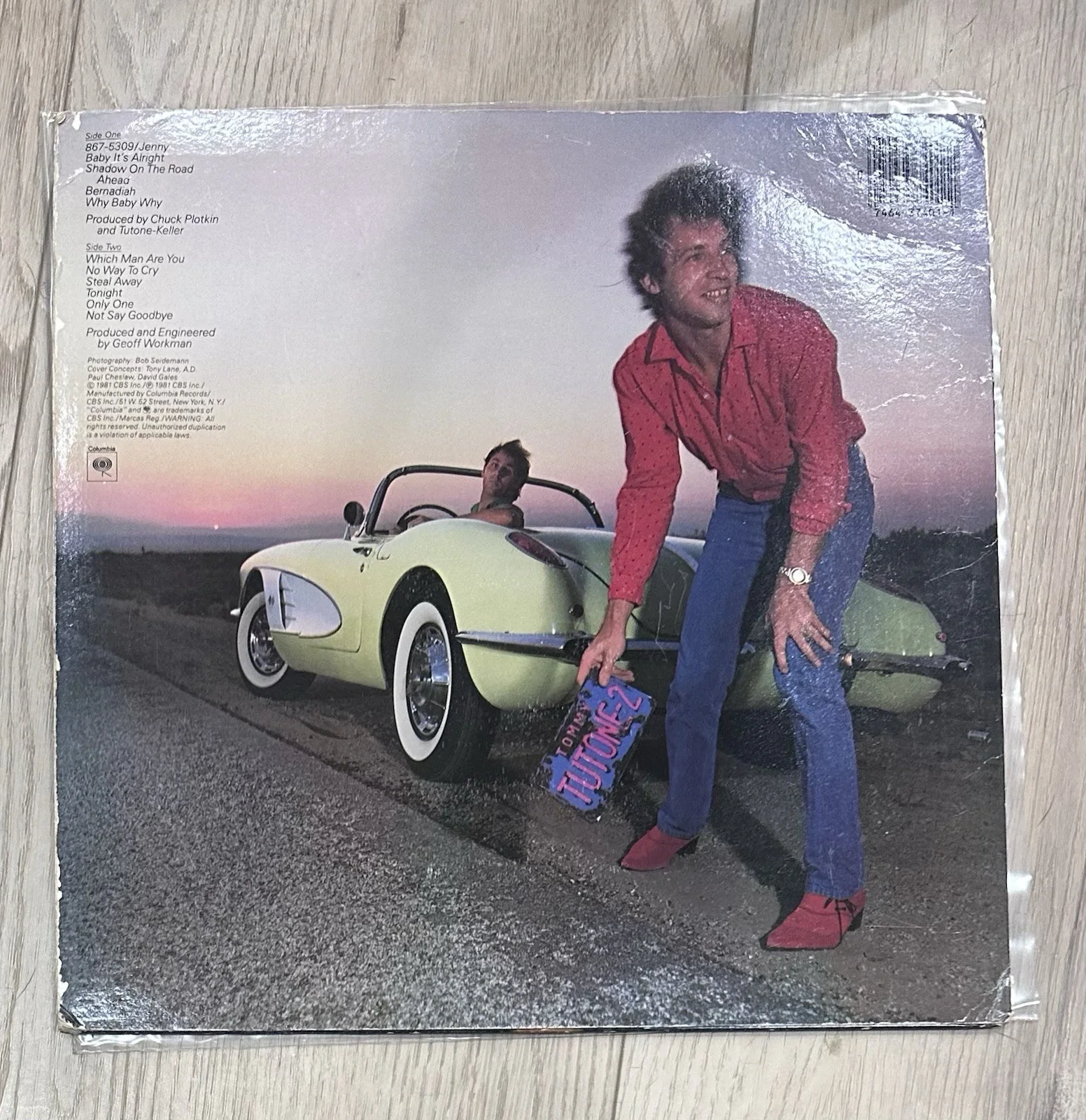 TOMMY TUTONE 2 Signed Album LP Inscribed “867-5309 JENNY” TOMMY TUTONE-2, image 2