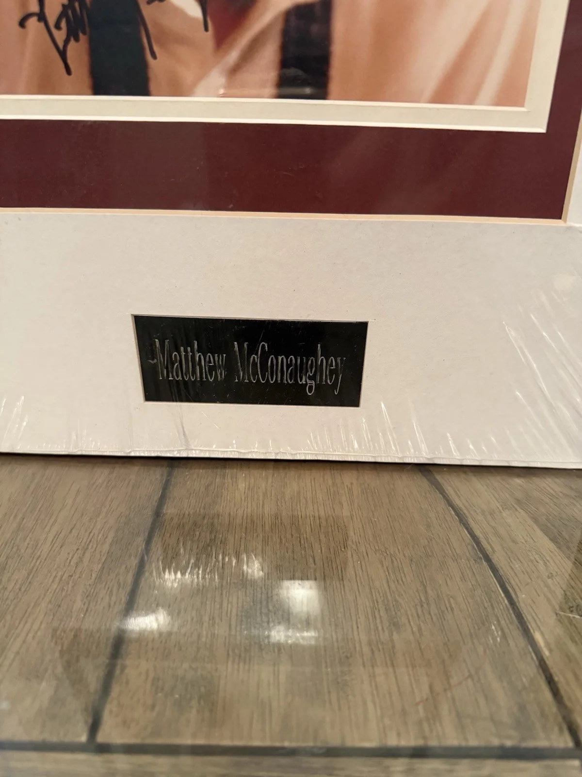 Matthew McConaughey 8x 10 autograph matted COA from the movie Time to Kill 1996, image 4