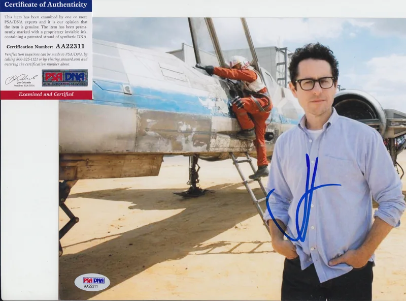 JJ Abrams — JJ Abrams Star Wars Director Signed Autograph 8x10 Photo PSA/DNA COA #3