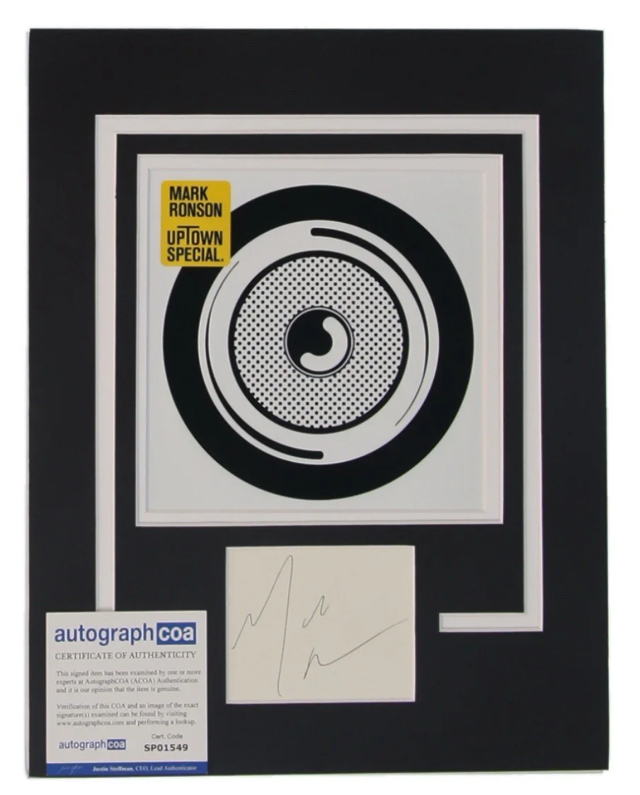 Mark Ronson — Mark Ronson Autograph Signed 11x14 Framed Photo Uptown Special Uptown Funk ACOA, изображение 2