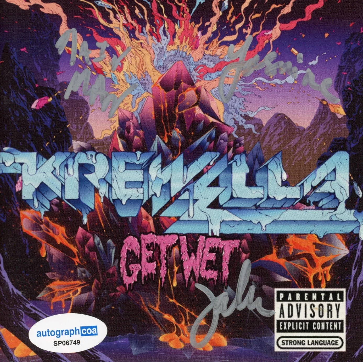 Krewella Signed Autograph Get Wet CD Framed Jahan Yasmine Yousaf Rain Man ACOA, изображение 2