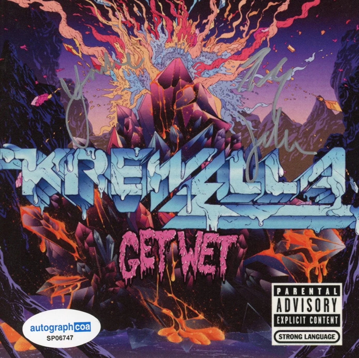 Krewella Signed Autograph Get Wet CD Framed Jahan Yasmine Yousaf Rain Man ACOA, image 4