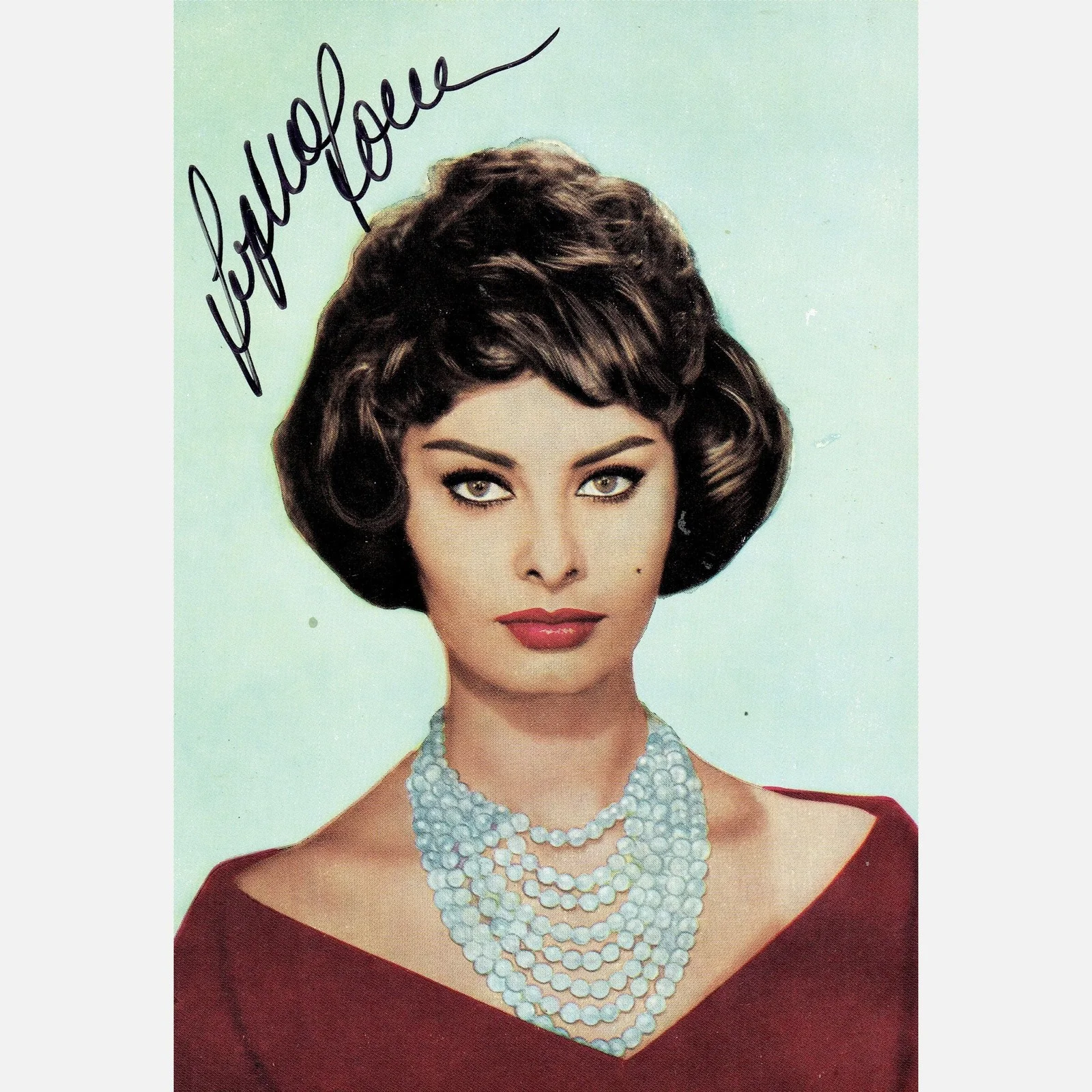 SOPHIA LOREN autograph ACOA signed 4x6 VINTAGE photography — SOPHIA LOREN autograph ACOA signed 4x6 VINTAGE photography
