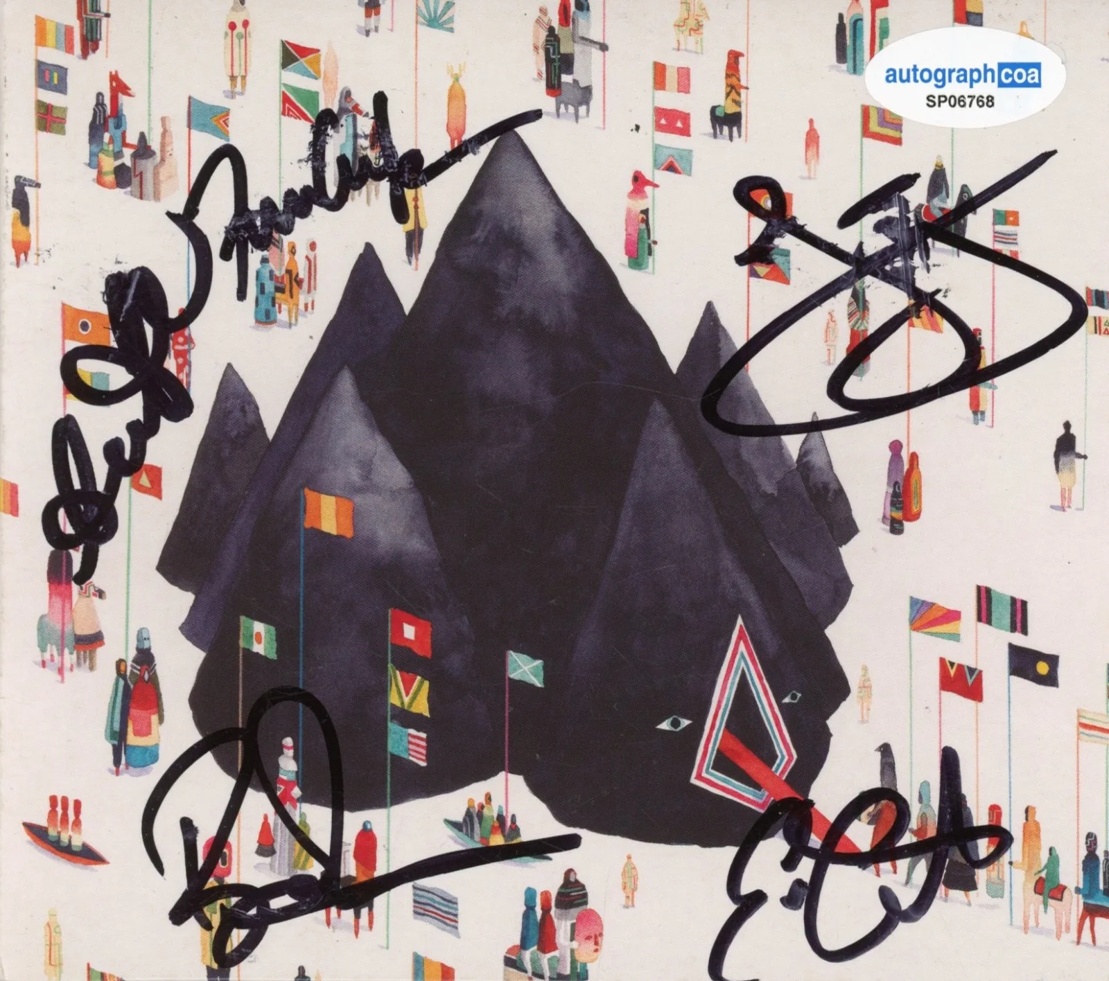 Young The Giant Band Signed Autograph Home of the Stranger CD Cover Framed ACOA, изображение 2