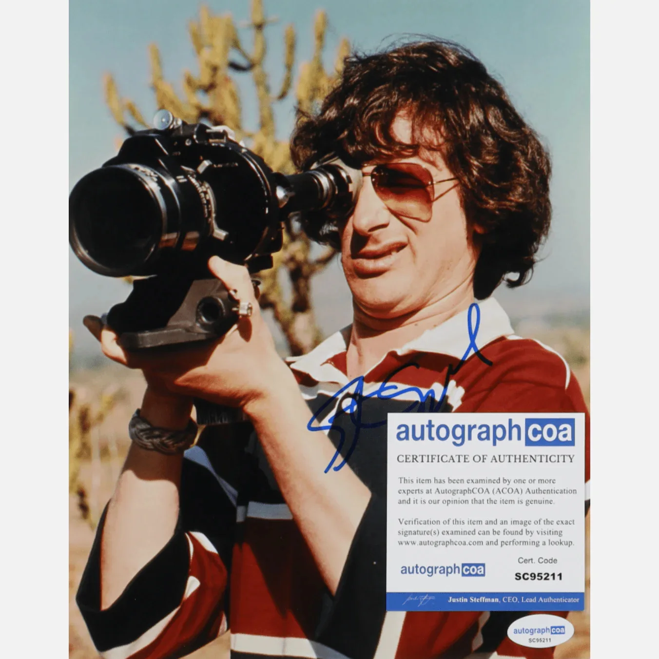 STEVEN SPIELBERG autograph ACOA signed 8x10 photography — STEVEN SPIELBERG autograph ACOA signed 8x10 photography, изображение 2