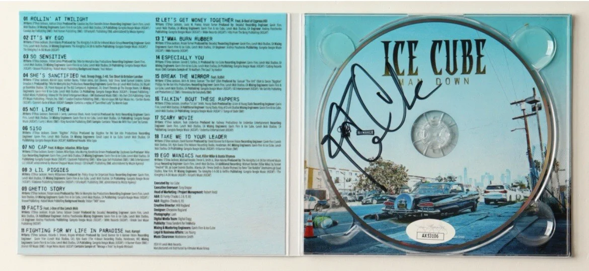 Ice Cube Signed "Man Down" CD With Case (JSA), image 2