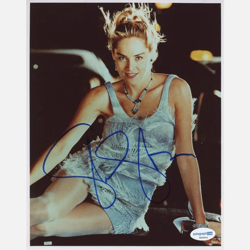 SHARON STONE autograph ACOA signed 8x10 photography — SHARON STONE autograph ACOA signed 8x10 photography