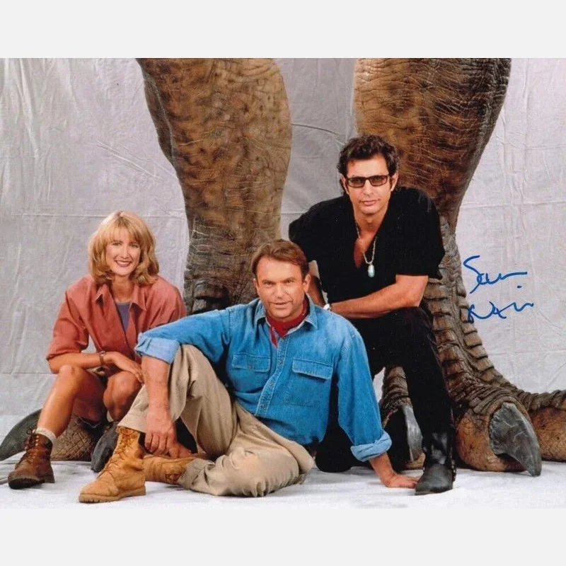 SAM NEILL autograph ACOA signed 8x10 photography Jurassic Park — SAM NEILL autograph ACOA signed 8x10 photography Jurassic Park
