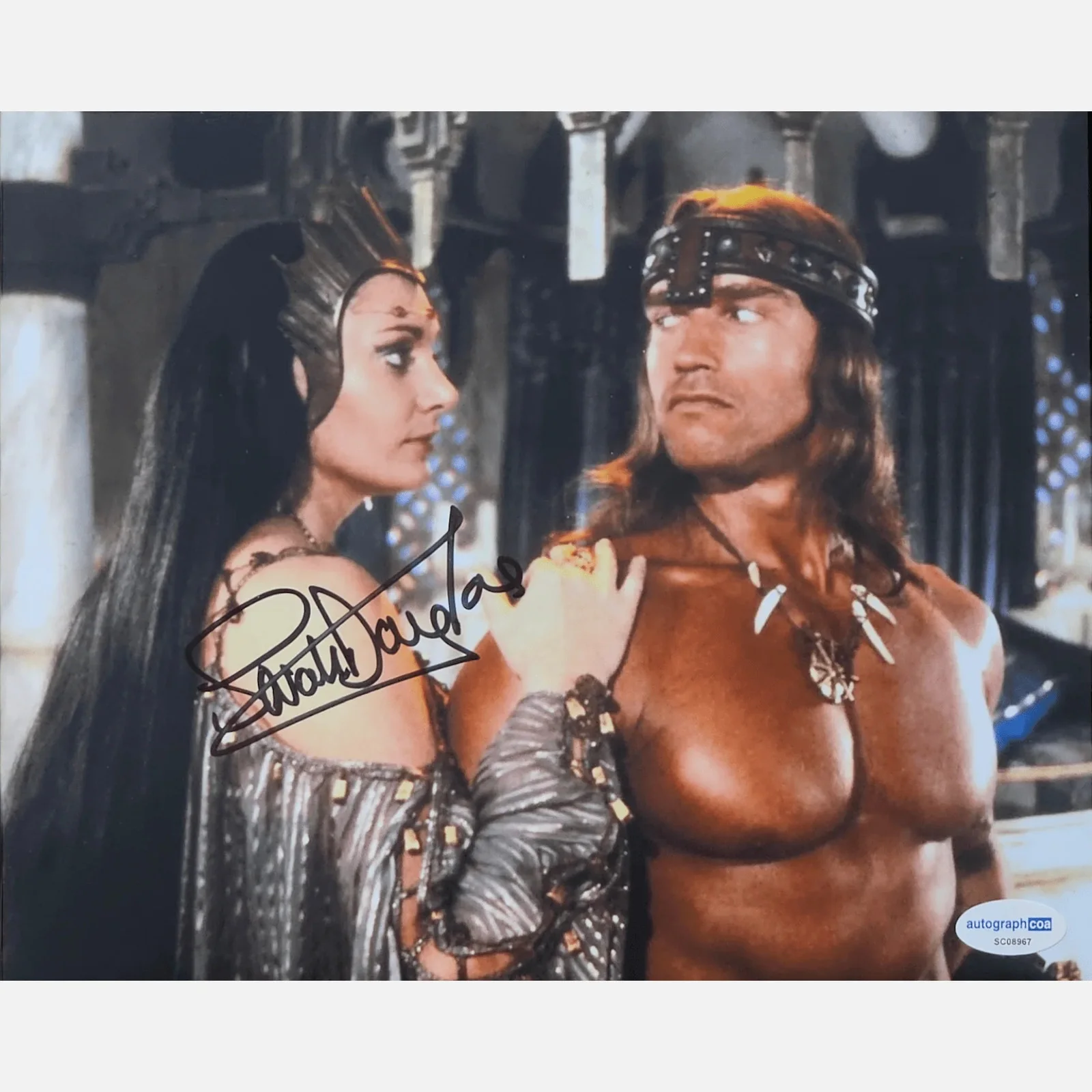 SARAH DOUGLAS autograph ACOA signed 8x10 photography CONAN — SARAH DOUGLAS autograph ACOA signed 8x10 photography CONAN